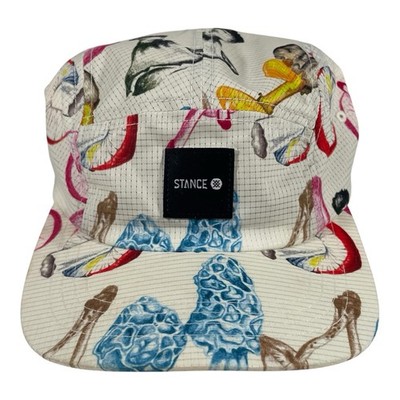 Stance Kinetic Ripstop 5 Panel Hat Mushroom Graphic AOP OS Unstructured 2021
