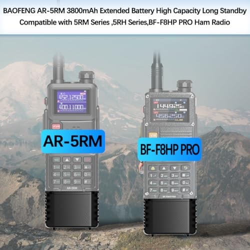 Baofeng 3800mAh Battery for AR-5RM UV-5RM UV-5G PLUS BF-F8HP Pro GM-5RH Radios - Picture 6 of 7
