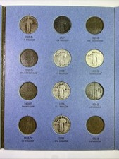 1916-1930 PDS Standing Liberty Silver Quarter Starter Set ~ 8 Coins With Album