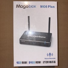 2026 Magabox MG6 Plus Streaming Device with Voice Remote Control New In Box