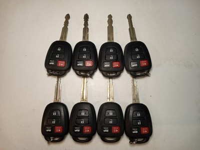 LOT OF 8 OEM TOYOTA REMOTE HEAD KEYS FOB REMOTES H-CHIP 4 BUTTONS
