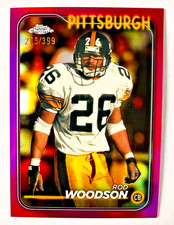 2024 Topps Chrome Rod Woodson PINK Refractor Card SP #/399 Steelers!