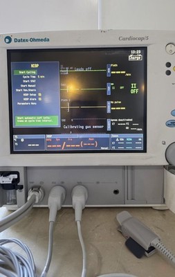 DATEX OHMEDA CARDIOCAP 5 WITH ET CO2 PATIENT MONITOR WITH NIBP,ECG, SPO2 PARTS**