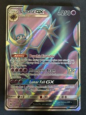 Lunala GX - 141/149 Pokemon TCG Sole e Luna Set Base Full Art Carta Ultra Rara NM