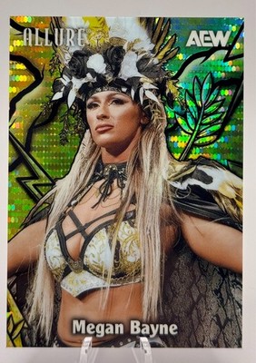 2026 UD Allure AEW Color Flow Yellow-Green Spectrum #CF-5 MEGAN BAYNE #'d 21/99