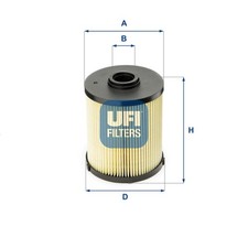 Kraftstofffilter UFI 26.006.00 Filtereinsatz für S202 KLASSE S210 W202 MERCEDES