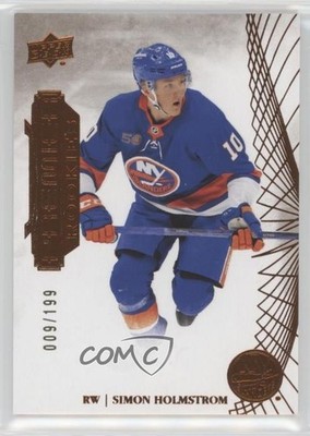 2022 Upper Deck Premier Rookies Bronze 9/199 Simon Holmstrom #144 Rookie RC av1