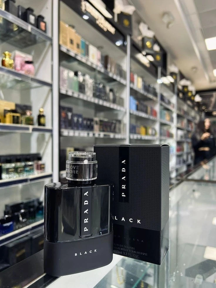 PRADA LUNA ROSSA BLACK EDP 3.3 OZ / 100ML REFILLABLE FOR MEN (NEW IN A BOX)