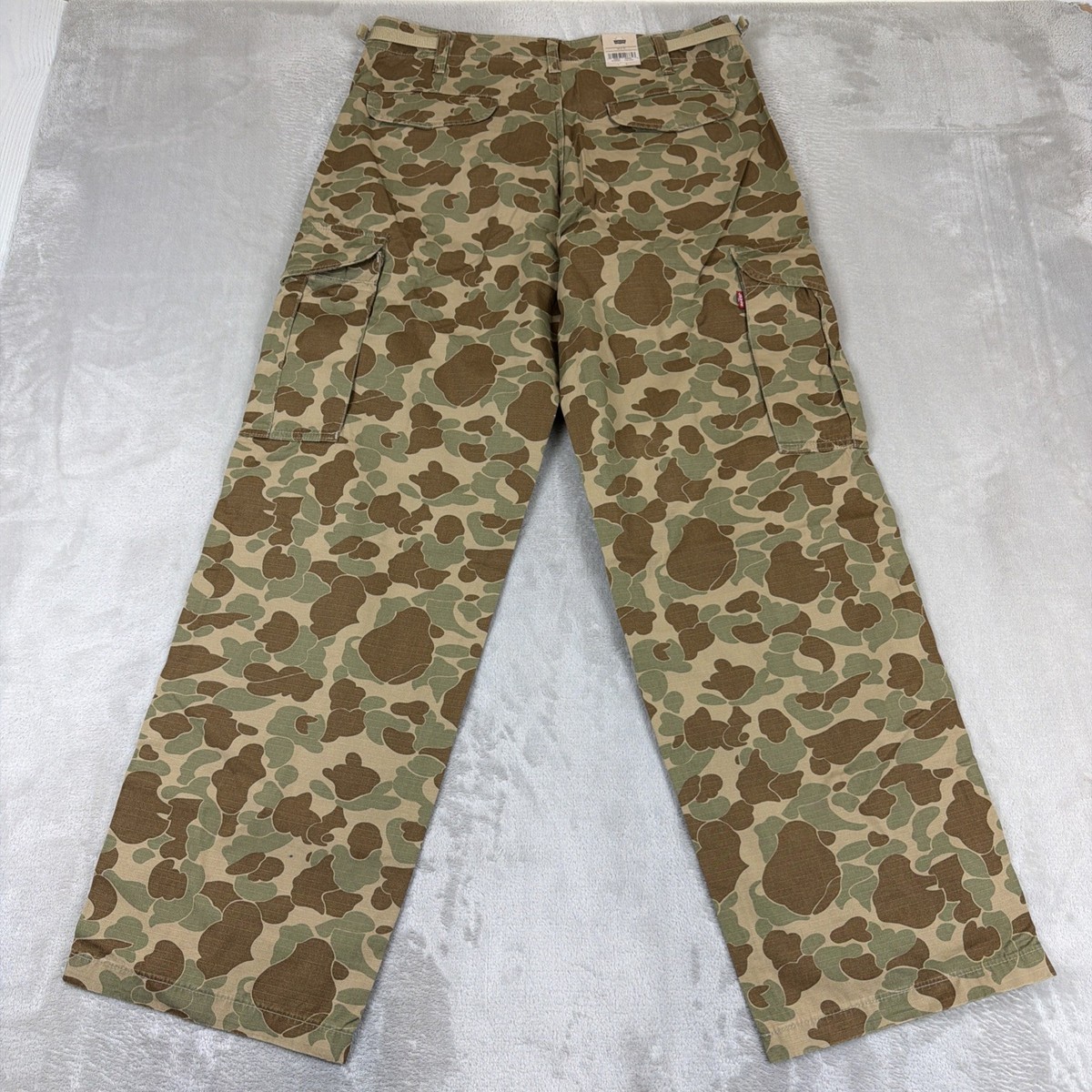 Levis XX Cargo Camouflage Baggy Pants Men's 32x32 Duck Camo