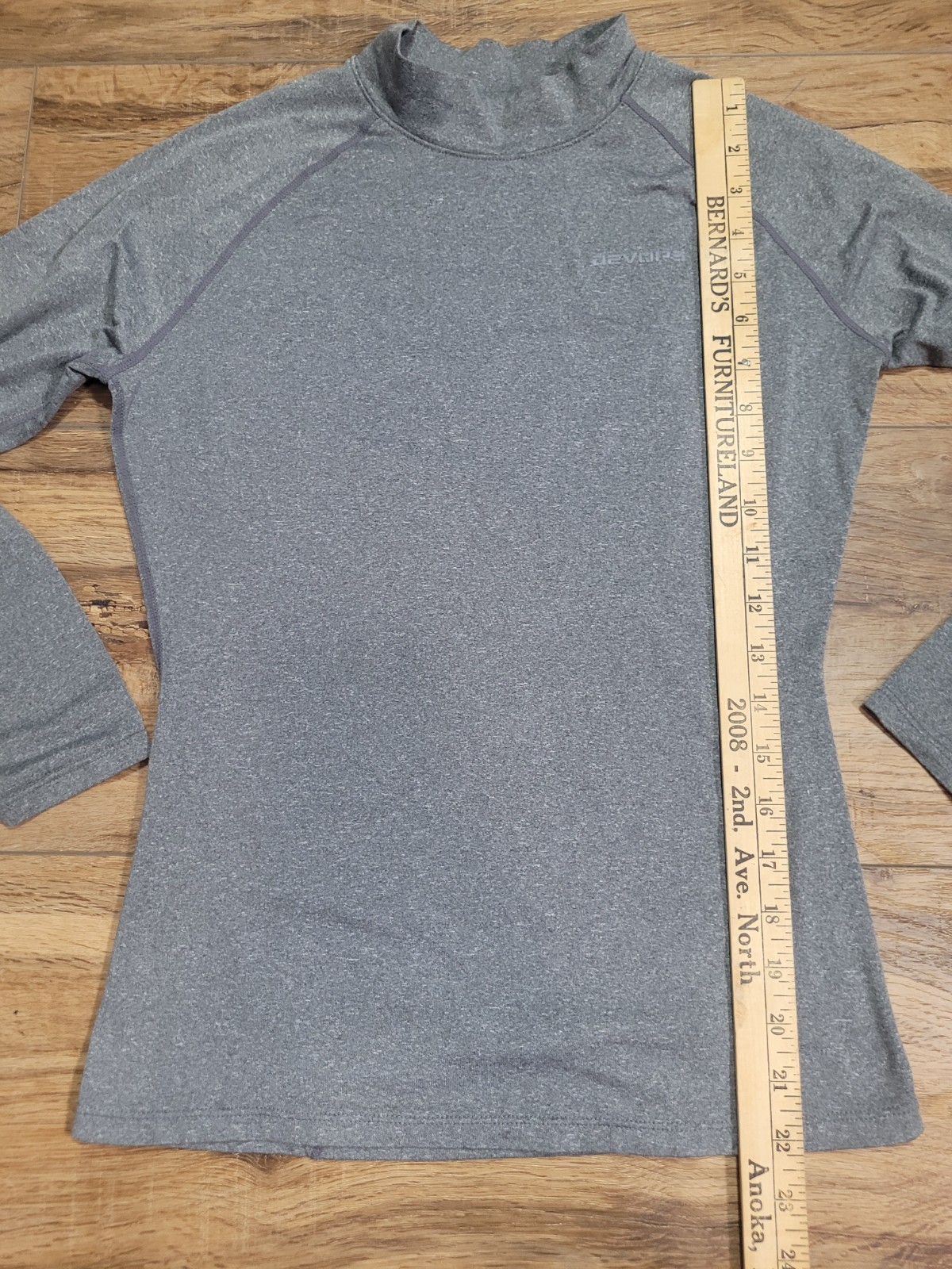 Devops Long Sleeve Gray Athletic Base Layer Shirt… - image 4