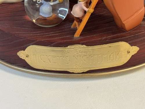 Disney Topolino "L'incubo di Topolino" 1932 commemorativo musical globo di neve - Foto 10 di 10