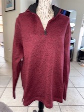 Wrangler Authentics Men's Fleece Quarter Zip Sweater New NWT Medium