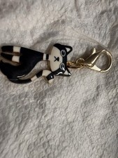 Multicolor Enamel Metal Cat Charm Key Chain bag charm Women s Lobster Clasp