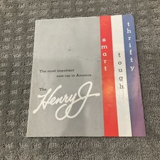 1951 Henry J Vintage Original Car Sales Brochure Folder - Kaiser Frazer