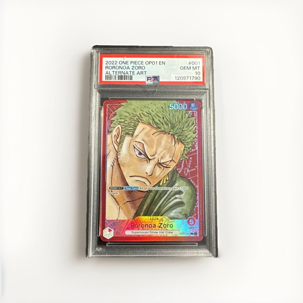 Roronoa Zoro (001) (Parallel) OP01-001 Romance Dawn Foil for