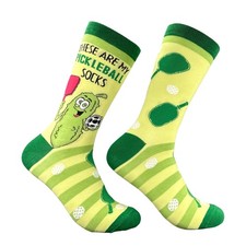 These Are My Pickleball Socks Funny Sarcastic Graphic Novelty Footwear For