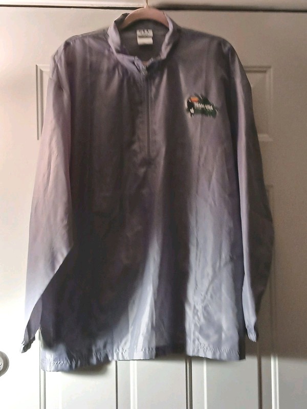 Team USA Windbreaker Jacket Mens XL Gray 1/4 Zip Pullover Casual Road to Rio