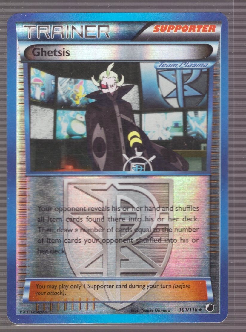 Ghetsis (Team Plasma) - Plasma Freeze (PLF) 101/116 / Reverse Holo Rare