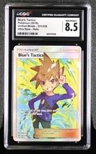Blue's Tactics 231/236 Ultra Rare Holo Unified Minds Pokemon CGC 8.5 Nm/Mint+ on eBay