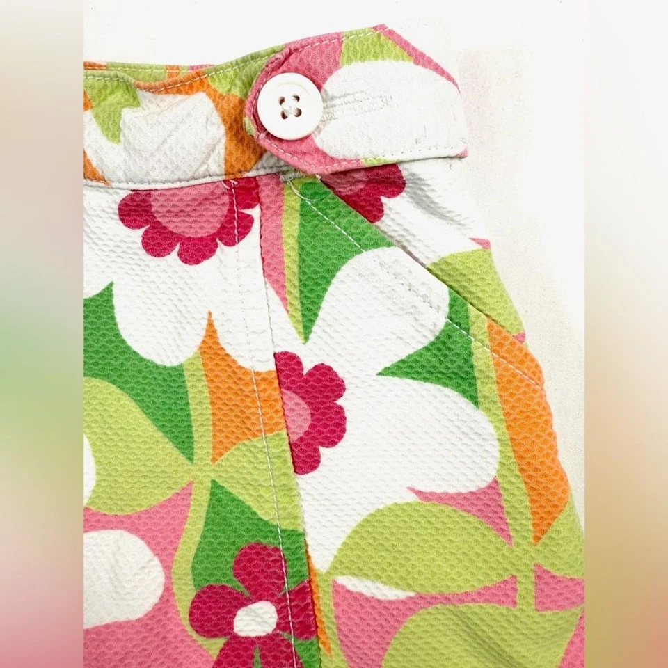 Pantalón Corto Carga GYMBOREE Niñas Primavera Divertida Colección Floral Inspirado en Y2K Talla 4 Foto 3 de 4