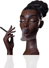 Sophisticated and Elegant Headscents-Head Incense Burner - Black Woman Smoking H