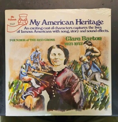My American Heritage Clara Barton LP SEALED Pickwick Cutout Red Cross SPC-5160