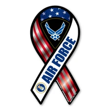 Air Force Red, White, & Blue 2-in-1 Mini Ribbon  Magnet