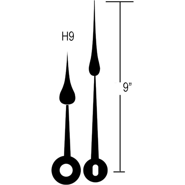 9 inch clock minute hand and hour hand eBay