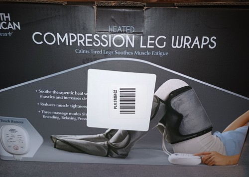 North American Wellness heated air Compression Leg Wraps w/ Handheld Control - Picture 2 of 3