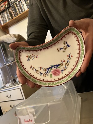 Royal Worcester Schale - Bleilose Glasur Blumenmuster