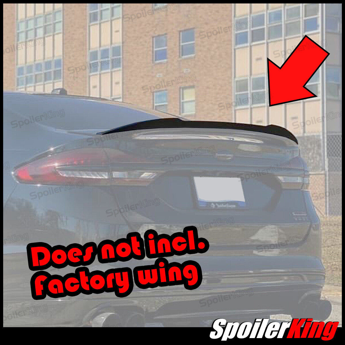 SpoilerKing (284FC) Rear Add-on Gurney Flap Spoiler Fits: Ford