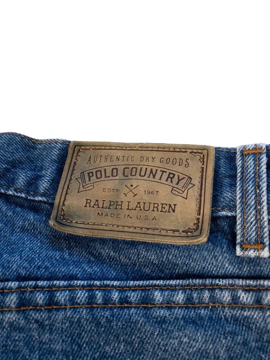 Vintage 90s Ralph Lauren Polo Country Made in USA Jeans Denim 33 x