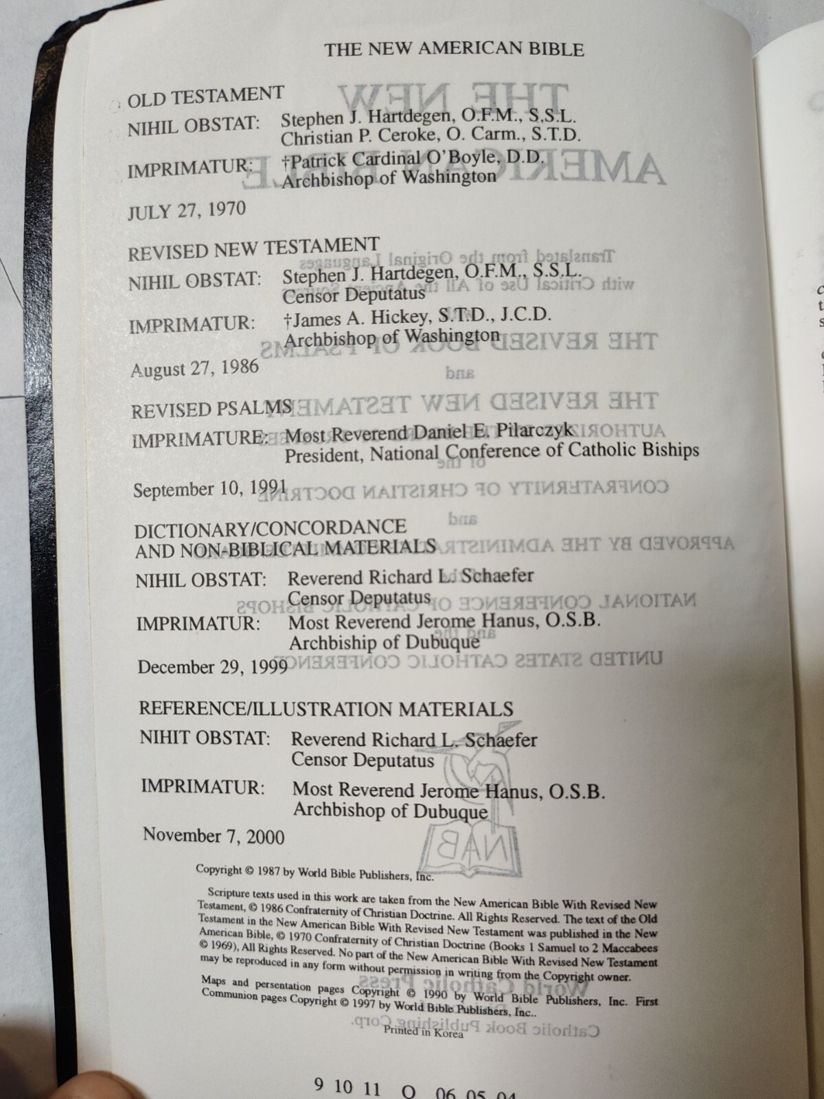 The New American Bible Red Letter Ed Catholic World Press 2402 Softcover Used eBay