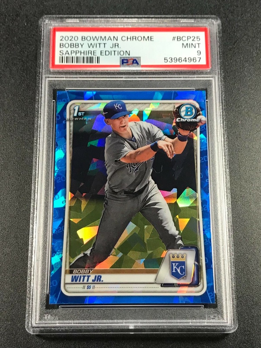 BOBBY WITT JR 2020 BOWMAN CHROME #BCP25 SAPPHIRE EDITION ROOKIE RC 