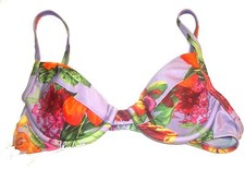 Victoria's Secret Lavender Floral Heavily Padded Underwire Bikini Top 34A