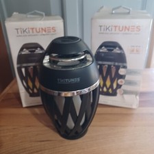 Set Of 3 Tiki Tunes Bluetooth Indoor/Outdoor Wireless Speaker W/Flame Light LED