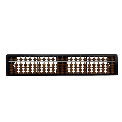 Vintage Japanese Soroban Abacus Wooden 13'' Long Purchased 1970s Okinawa