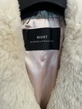 *reduced* Night By Birger & Mikkelsen Real Fur Cream Jacket