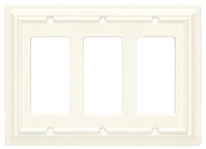 Brainerd - Wood Architectural Triple Decorator Wall Plate