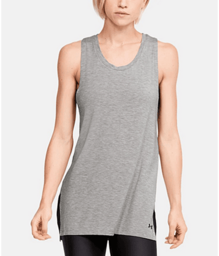 Under Armour Women's Medium Heather Keyhole-Back Tank Top Tee XS New with Tags