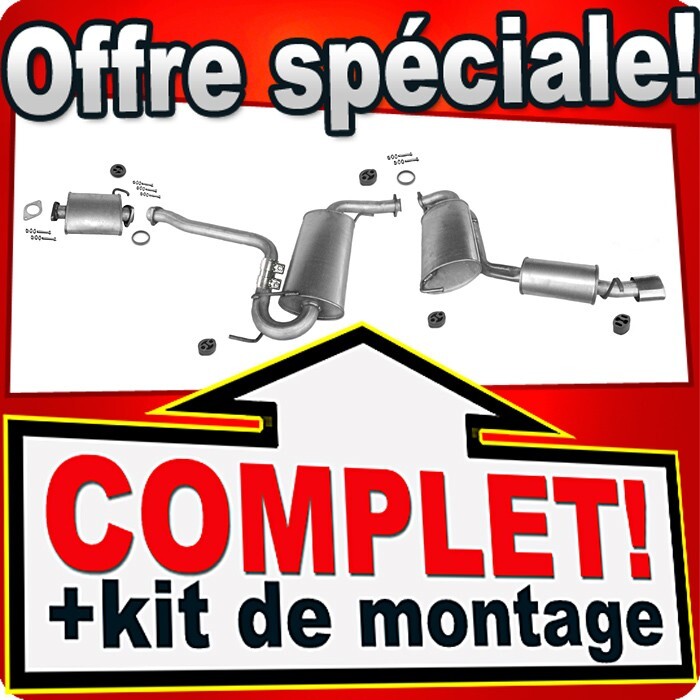 Echappement Alfa Romeo GTV 1.8 2.0 et Spider silencieux avant tube de liaison