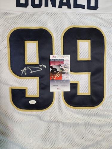 Aaron Donald, Los Angeles Rams, Autographed Custom Jersey, JSA Authentication - Picture 4 of 9