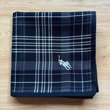 HANDKERCHIEF VINTAGE ART PLAIDS  CHECKS POCKET SQUARE MEN'S COTTON 19" A1024