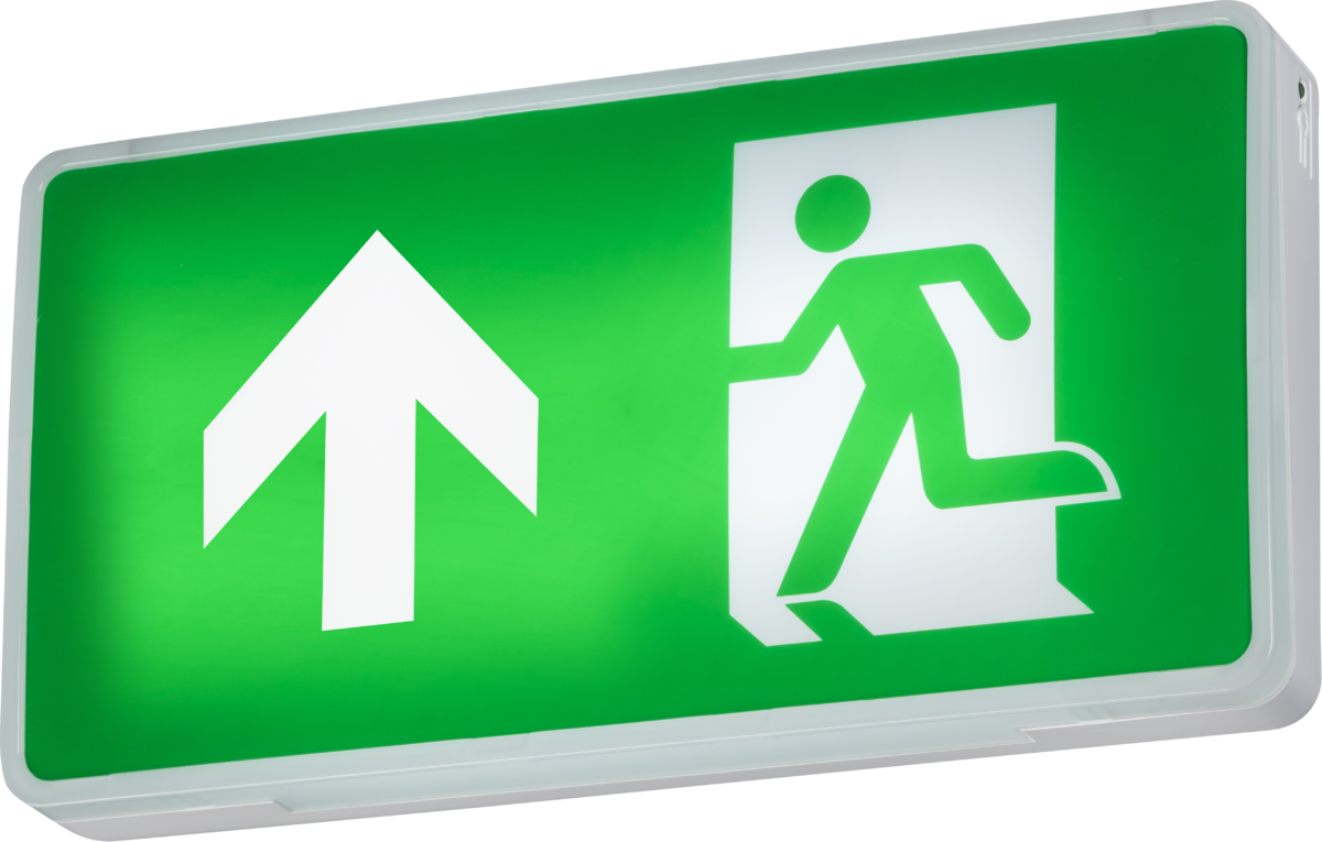 230V IP20 4W LED Emergency Exit Sign - Self-Test