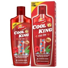 Dabur Cool King Thanda Tel Hair Oil - 270ml Power of 11 Ayurvedic Herbs Relaxing