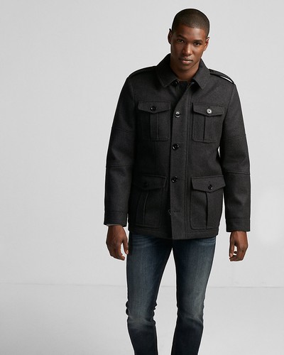 NEW EXPRESS $248 MENS GRAY FOUR POCKET 