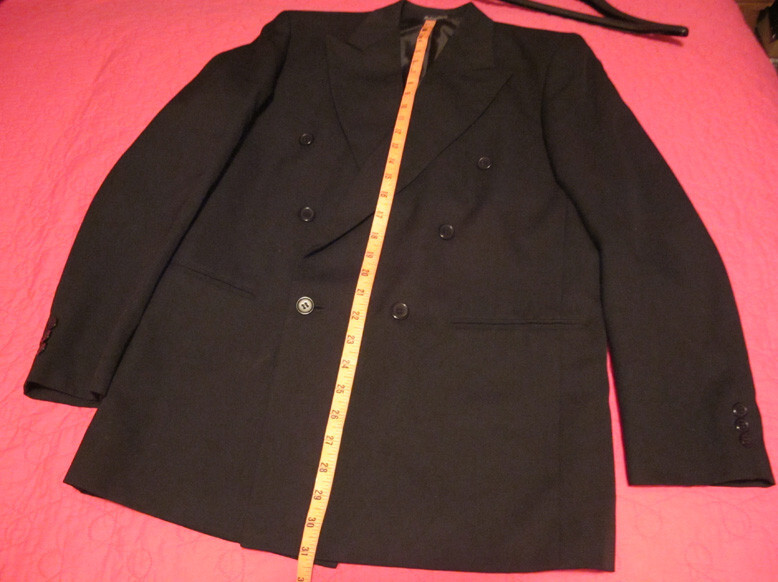 Nordstroms Suit SALE double breasted Wool peak lapelspleated pants Sz