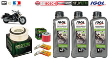 Oil filter / air spark plugs drain kit + 3L oil Yamaha XVS 650 drag star 