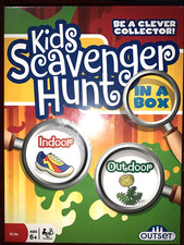 Kids Scavenger Hunt - Active Game Indoors or Outdoors - New sealed box- Ages 6 