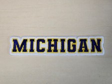 Michigan Wolverines 6 1/2 inch Iron on Embroidered Applique Patch